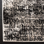 Safavieh Adirondack Collection Runner Rug - 2'6'' X 12', Silver & Black, Modern Abstract Design, Non-Shedding & Easy Care, Ideal