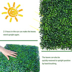 Odtory Artificial Grass Wall Backdrop Panels,10 X 10 In 12P(8.4 Sqft) Uv-Anti Greenery Boxwood Panels For Indoor Outdoor Green W