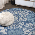 Jonathan Y Smb110C-5R Zinnia Modern Floral Textured Weave Indoor Outdoor Area-Rug Bohemian Coastal Easy-Cleaning Bedroom Kitchen