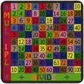 Flagship Carpets Math Equation and Problem Solving Carpet Rug for Childrens Classroom, or Kids Bedroom, Educational and Learni