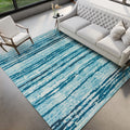 Dalyn Rugs Brisbane Br4 Destressed Striped Sky 5' X 7'6"