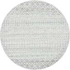 Livabliss Chester Boho Moroccan Area Rug,10' Round,Grey