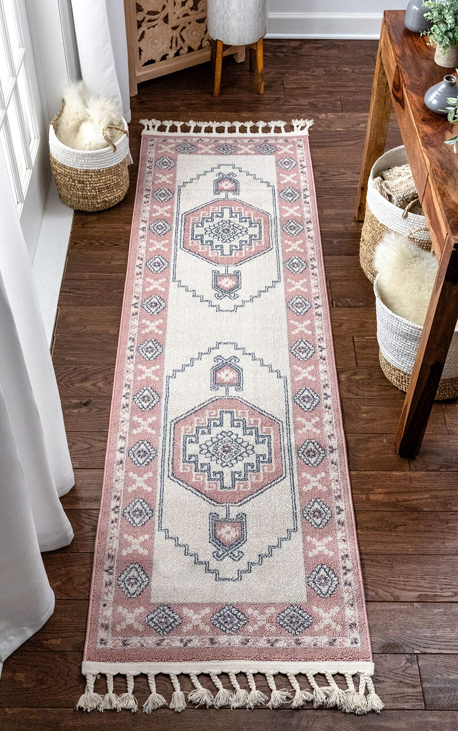 Well Woven Kendre Blush Tribal Medallion 23 x 73 Runner Rug