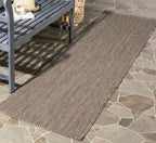 SAFAVIEH Courtyard Collection 2'3' x 12' Brown / Beige CY8022 Indoor/ Outdoor Patio Backyard Mudroom Runner Rug
