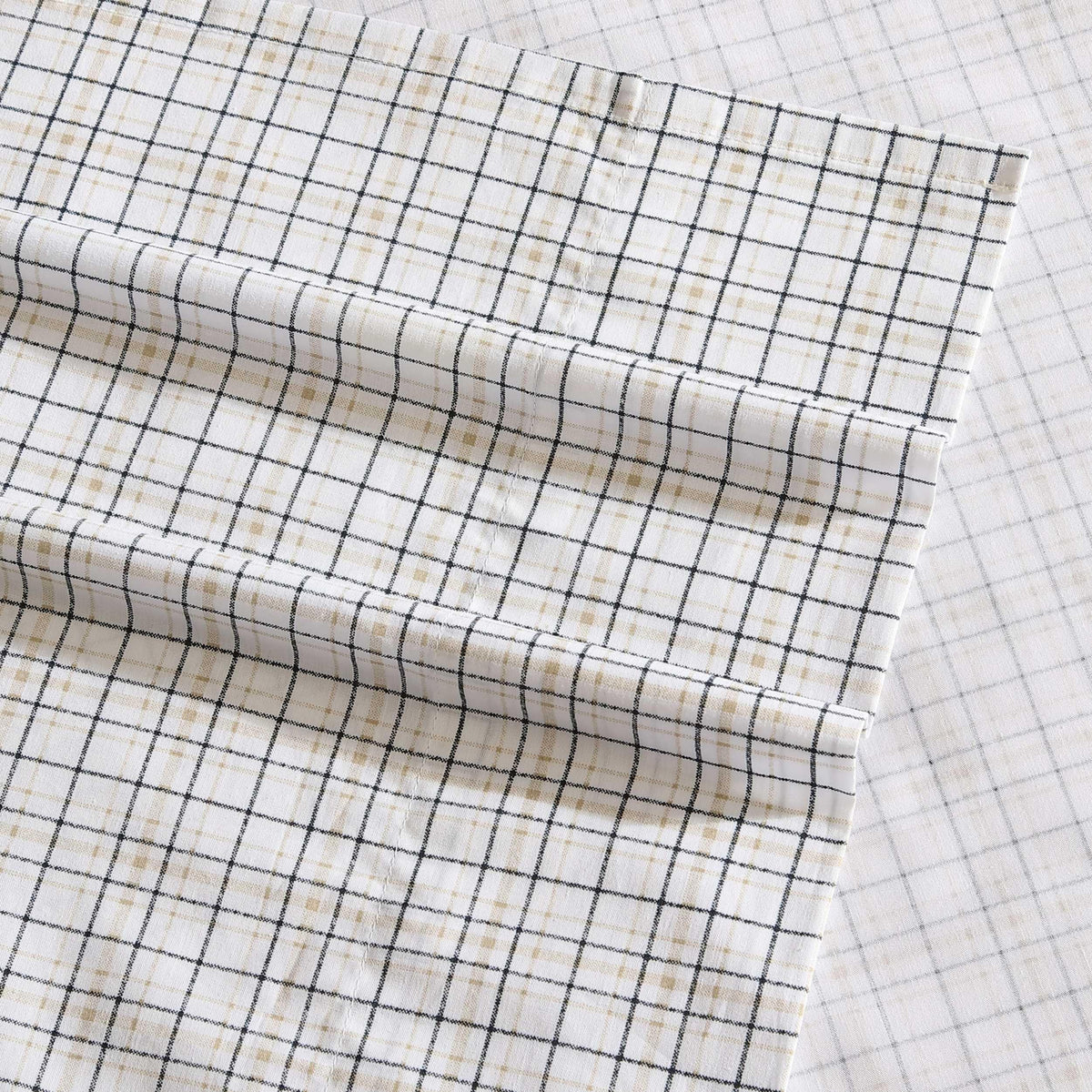 Nautica - Twin Sheets, Premium Cotton Percale Bedding Set, Plaid Home Decor, Oeko-Tex Certified (Malor Plaid Blue, Twin)