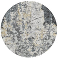 Addison Rugs Indoor/Outdoor Accord Aac33 Black Washable 8' X 8' Indoor Outdoor Round Rug, Easy Clean, Machine Washable, Non Shedding, Bedroom, Living Room, Dining Room, Kitchen, Patio Rug