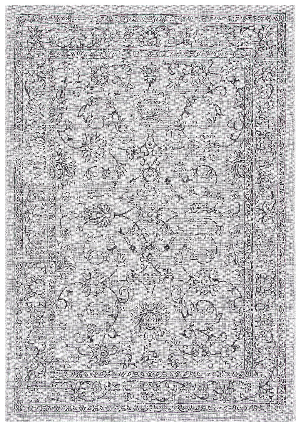 Safavieh Courtyard Collection 2' X 3'7' Grey/Black Cy8680 Indoor/ Outside Waterproof Easy Cleansingpatio Backyard Mudroom Accent Mat