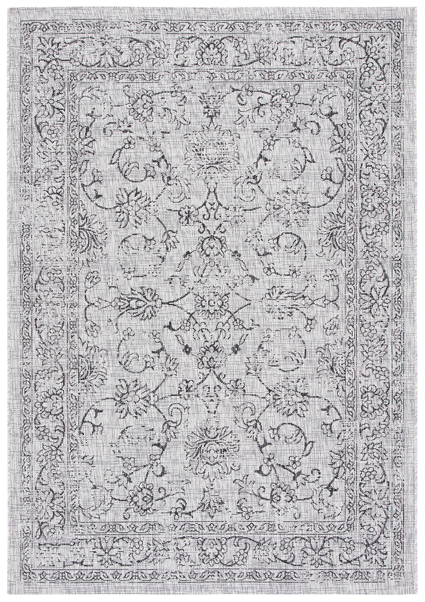 Safavieh Courtyard Collection 2' X 3'7' Grey/Black Cy8680 Indoor/ Outside Waterproof Easy Cleansingpatio Backyard Mudroom Accent Mat