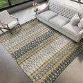 Dalyn Rugs Brisbane Br1 Tribal Trellis Pewter 3' X 5'