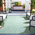 SAFAVIEH Courtyard Collection Area Rug - 9 x 12, Green & Ivory, Non-Shedding & Easy Care, Indoor/Outdoor & Washable-Ideal for 