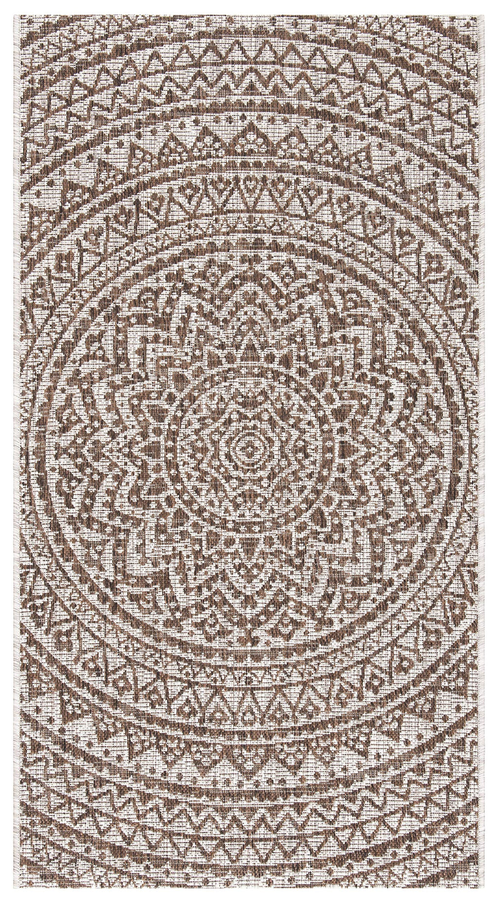 Safavieh Courtyard Collection 24' X 44.4' Beige/Brown Cy8734 Indoor/ Outdoor Patio Backyard Mudroom Accent Rug