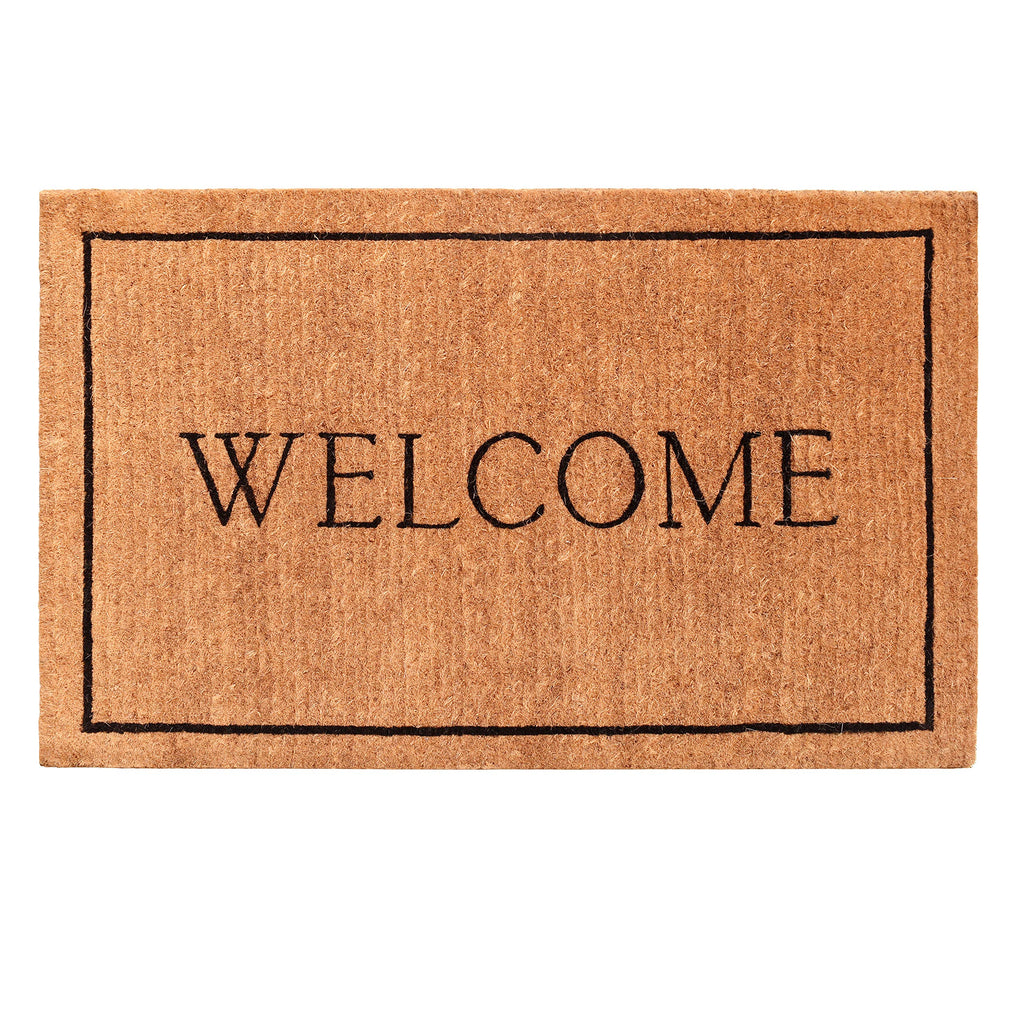 Calloway Mills Az104813048 Welcome Border, 100% Coir Doormat, 30' X 48' X 1.50', Natural/Black