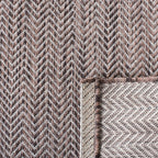 Safavieh Courtyard Collection Area Rug - 8' X 11', Brown & Beige, Non-Shedding & Easy Care, Indoor/Outdoor & Washable-Ideal For