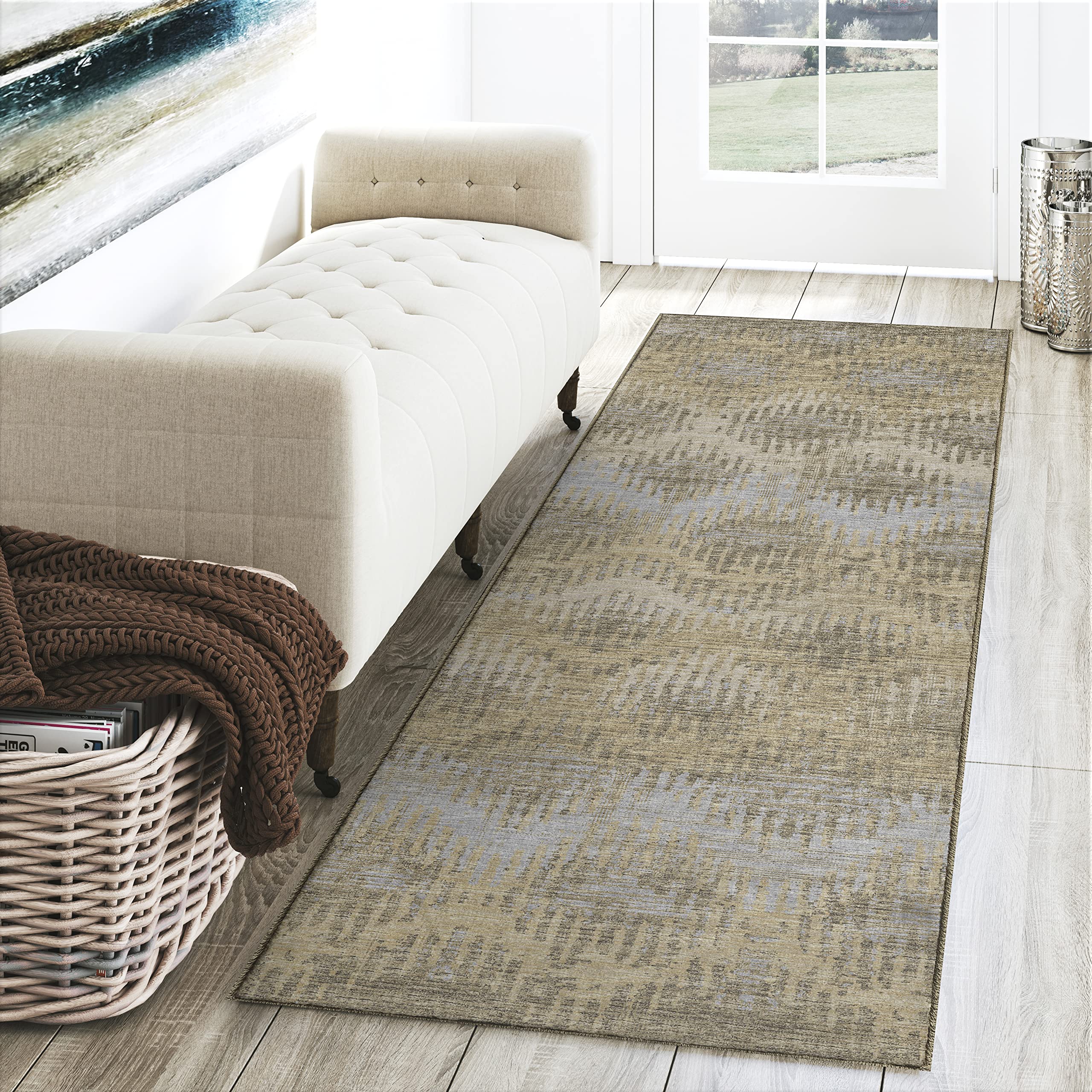 Dalyn Rugs Brisbane Br9 Dynamic Chevron Sandstone 2'3" X 7'6"