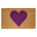 Calloway Mills Madison Heart Doormat (Purple, 24' X 36')