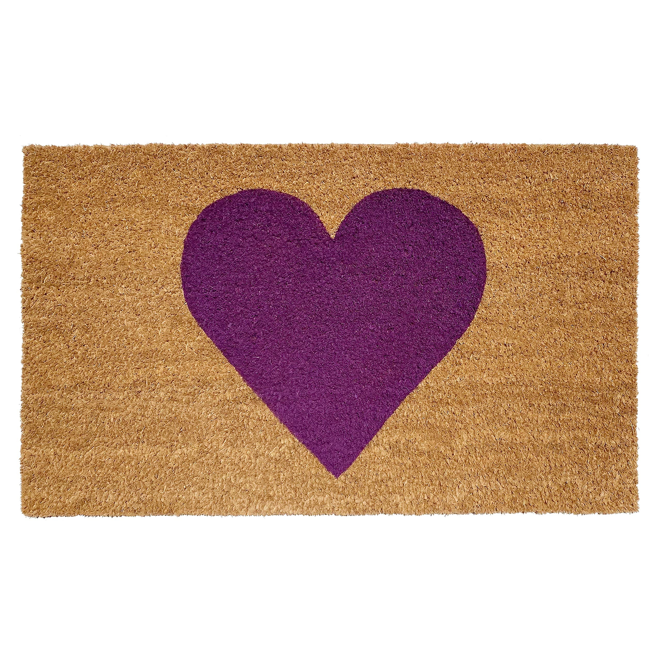 Calloway Mills Madison Heart Doormat (Purple, 24' X 36')
