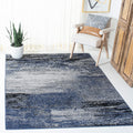 SAFAVIEH Adirondack Collection Accent Rug - 3 x 5, Grey & Blue, Modern Abstract Design, Non-Shedding & Easy Care, Ideal for Hi