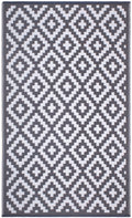 Fh Home Outdoor Rug - Waterproof, Fade Resistant, Reversible - Premium Recycled Plastic - Geometric - Porch, Deck, Balcony, Mudr