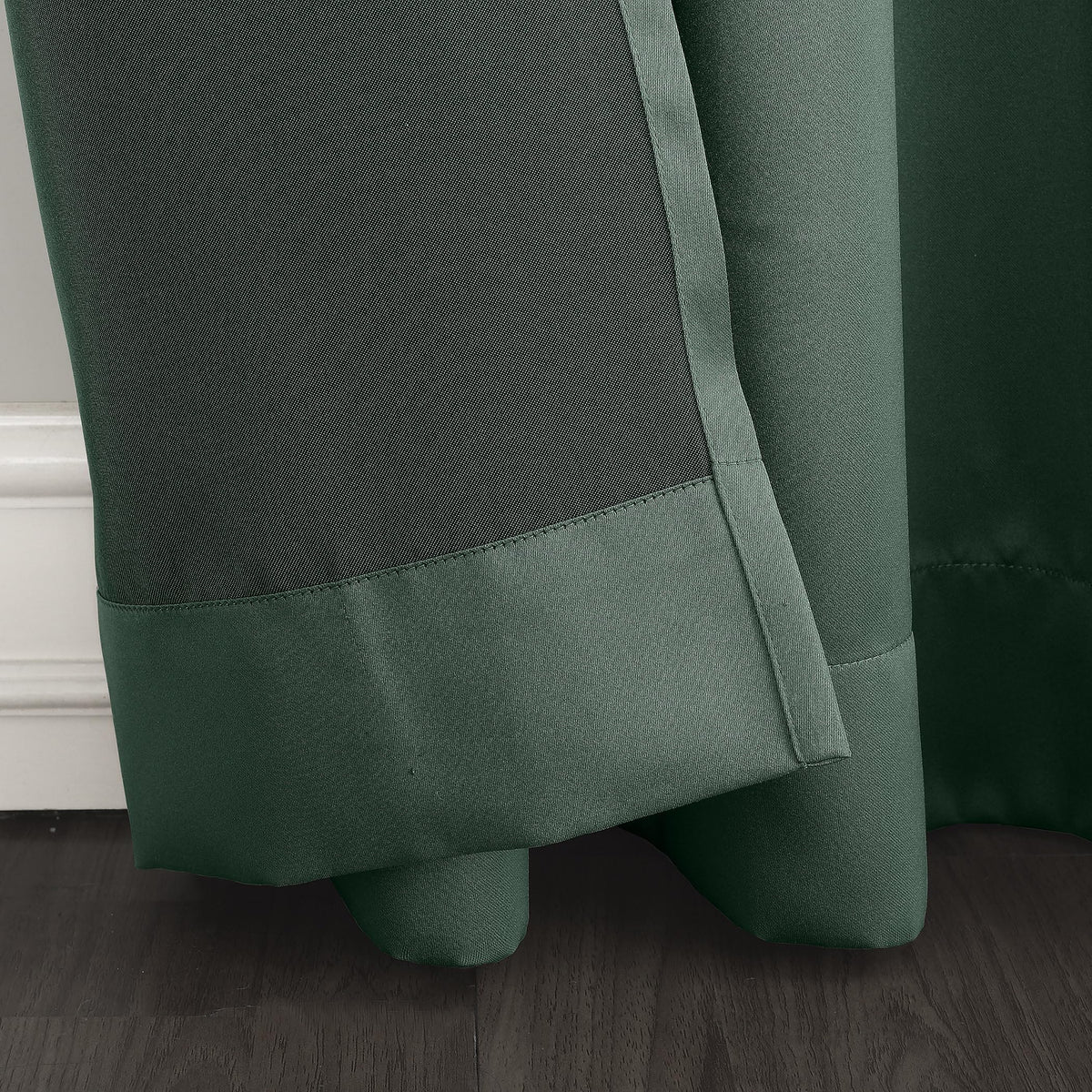 Sun Zero Barrow 2-Pack Energy Saving Grommet Curtain Panel Pair, 54'' X 54, Everglade Green