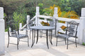 International Caravan 52582-OG-165255-O-852724 5 Piece Iron Outdoor Patio Game Group, Hammered Bronze