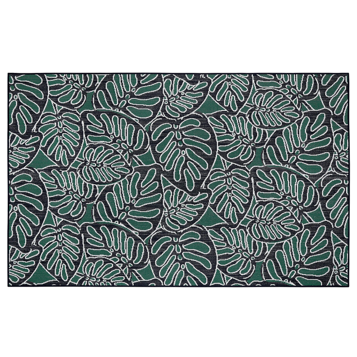 Classic Accessories for Vera Bradley Indoor/Outdoor Rug, 5 x 8 Foot, Rain Forest Canopy Coral