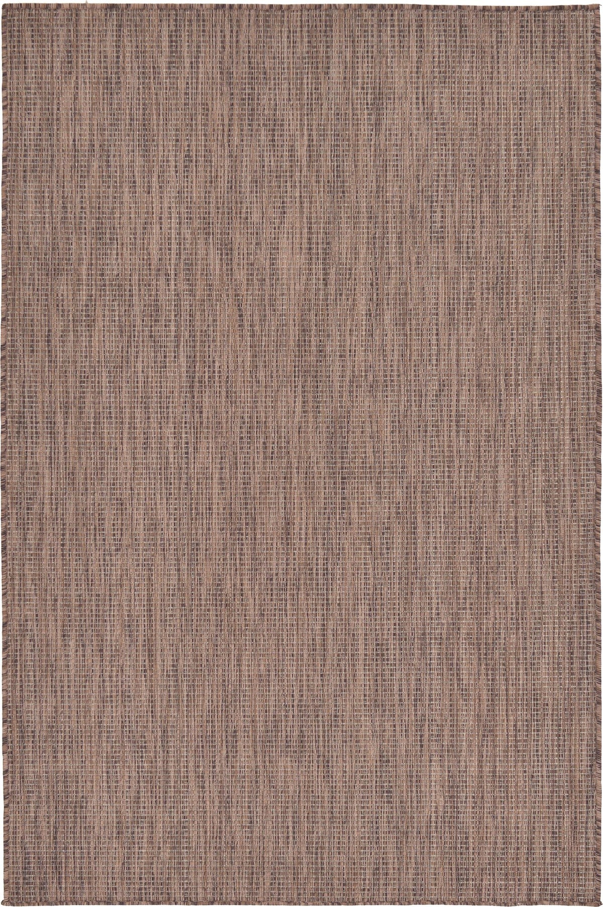 Unique Loom Collection Casual Transitional Solid Heathered Indoor/Outdoor Flatweave Area Rug (4' 1' X 6' 1' Rectangle, Light B