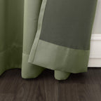 Sun Zero - 53408 Becca Energy Efficient Grommet Curtain Panel, 40'' X 84'', Sage Green