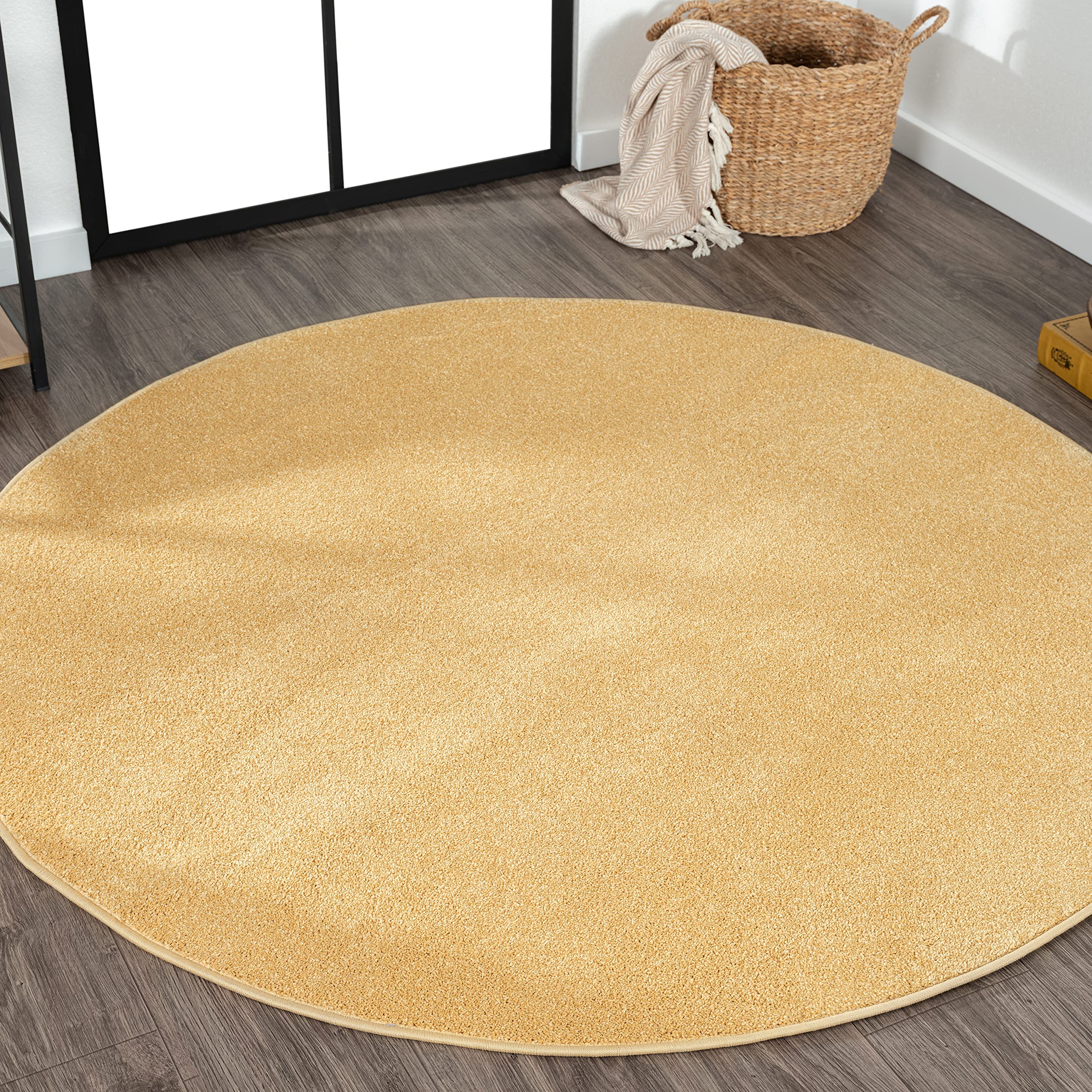 JONATHAN Y SEU100B-6R Haze Solid Low-Pile Indoor Area Rug, Coastal, Bohemian, Minimalist, Classic, Casual for Bedroom,Kitchen,Li
