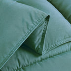 Chezmoi Collection Granite Green Down Alternative Comforter Oversized Queen - 3-Piece Lightweight Comforter Set - All Seasons Mi