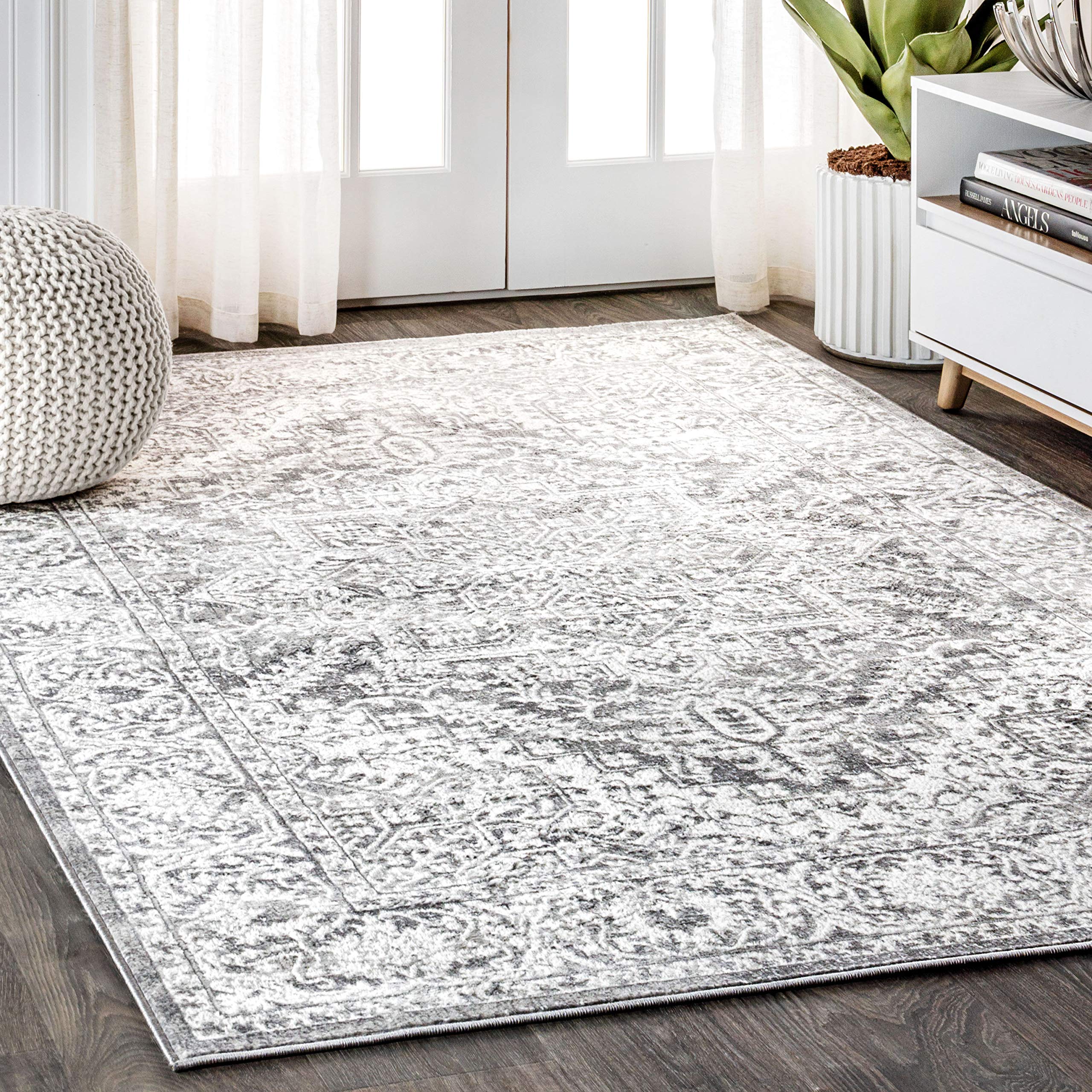 JONATHAN Y MDP100B-3 Modern Vintage Medallion Indoor Area Rug Country Floral Easy Cleaning Bedroom Kitchen Living Room, 3 X 5, N