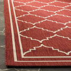 Safavieh Courtyard Collection 2'3'' X 10' Red/Beige Cy6889 Indoor/ Outdoor Waterproof Easy Cleaning Patio Backyard Mudroom Runne