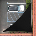 Royal Shade 17' X 17' X 24' Black Right Triangle Sun Shade Sail Order To Make Rstaprt10, Upf50+ 95% Uv Blockage, 200Gsm Commerci
