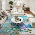 Addison Rugs Karina Akc50 Mermaid 10' X 14' Indoor Outdoor Area Rug, Easy Clean, Machine Washable, Non Shedding, Bedroom, Entry, Living Room, Dining Room, Kitchen, Patio Rug