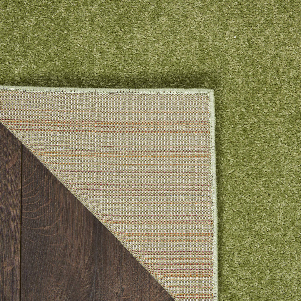 Nourison Essentials Solid Contemporary Green, Runner Area Rug, 2' X 6'