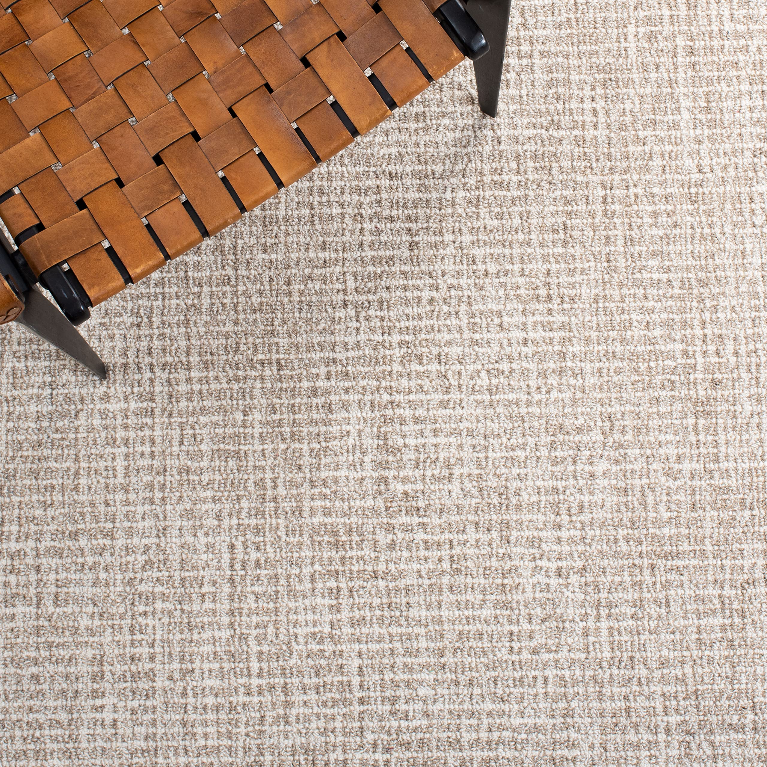 Safavieh Abstract Collection Accent Rug - 2' X 3', Ivory & Grey, Handmade Wool, Ideal For High Traffic Areas In Entryway, Living