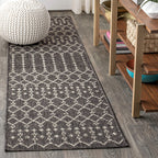 Jonathan Y Smb108F-210 Ourika Moroccan Geometric Textured Weave Indoor Outdoor -Area Rug, Bohemian, Rustic, Scandinavian Easy-Cl