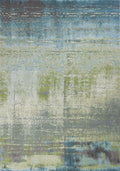 HomeRoots Decor 3'3' x 4'11' Polypropelene Blue/Green Area Rug
