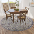 Dalyn Rugs Jericho Jc1 Oyster 4' X 4' Rectangle Soft Round Rug, Easy Clean, Non Shedding, Bedroom, Entry, Living Room, Dining Room, Kitchen Rug