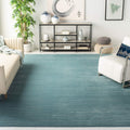 SAFAVIEH Vision Collection 10 Square Aqua VSN606B Modern Ombre Tonal Chic Non-Shedding Living Room Bedroom Area Rug