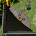 Amgo Custom Size 20' X 22' X 29.7' Black Right Triangle Sun Shade Sail Upf50+ Agtapt8, Order To Make Canopy Awning, 95% Uv Block