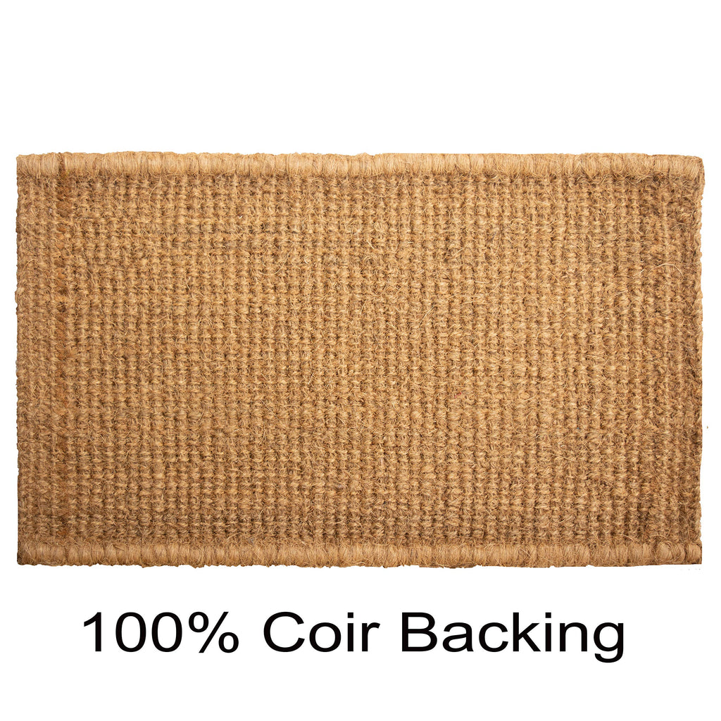 Calloway Mills Az104813048 Welcome Border, 100% Coir Doormat, 30' X 48' X 1.50', Natural/Black
