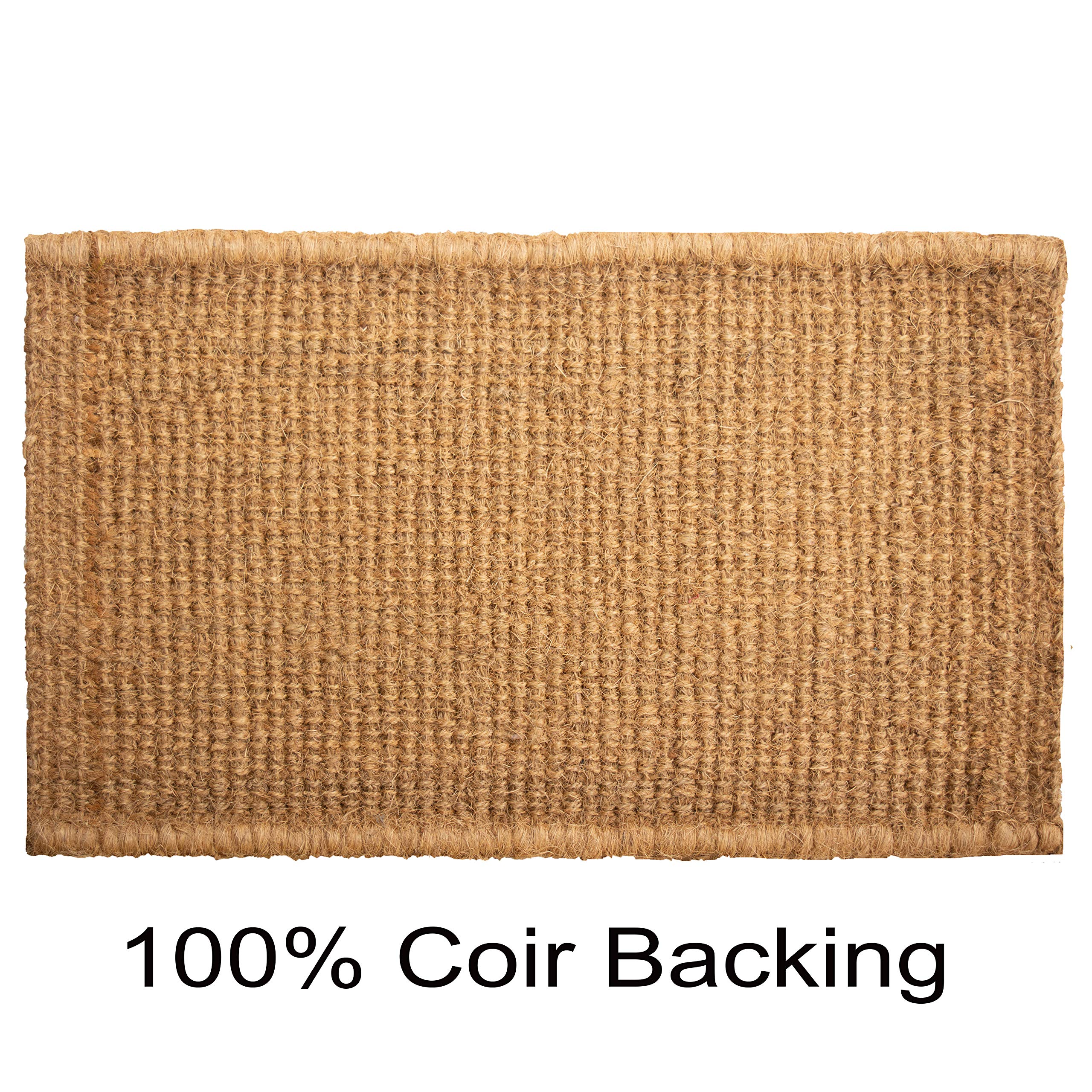 Calloway Mills Az104813048 Welcome Border, 100% Coir Doormat, 30' X 48' X 1.50', Natural/Black