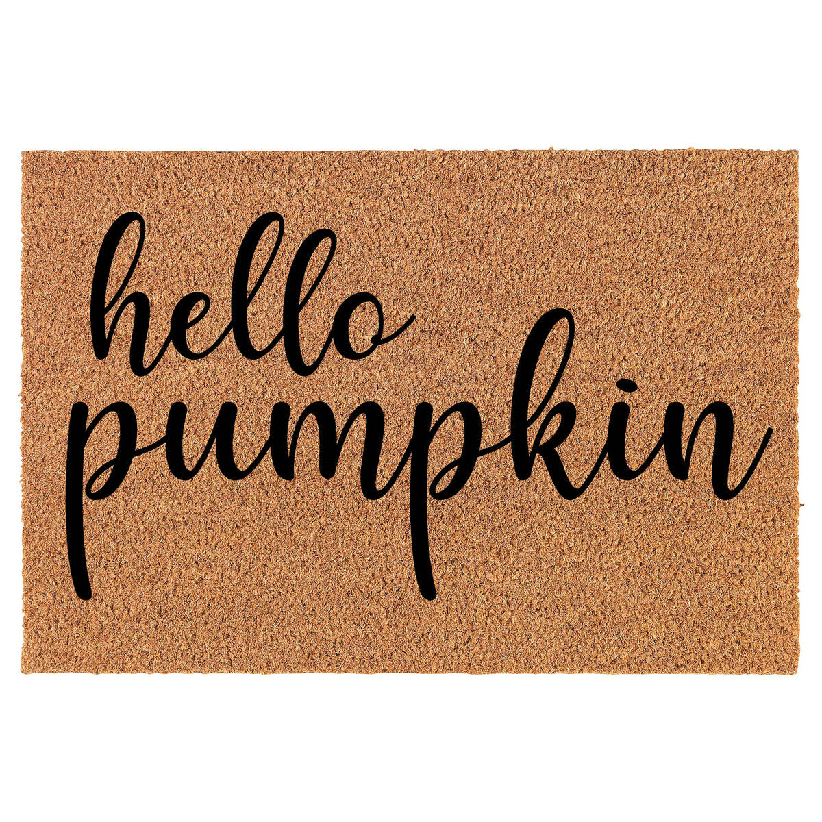 Doormat Natural Coco Coir Door Mat Hello Pumpkin (24' X 16')