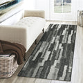 Dalyn Rugs Brisbane Br7 Bold Retro Stiped Midnight 2'3" X 7'6"