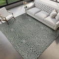 Dalyn Rugs Brisbane Br3 Geometric Chain Links Midnight 3' X 5'