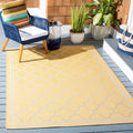 Safavieh Courtyard Collection 6'7' X 9'6' Gold/Beige Cy6918 Trellis Indoor/ Outside Waterproof Easy Cleansingpatio Backyard Mudroom Area Mat