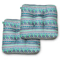 Duck Covers Water-Resistant Indoor/Outdoor Seat Cushions, 19 X 19 X 5 Inch, 2 Pack, Lilac Festival, Outdoor Patio Cushions