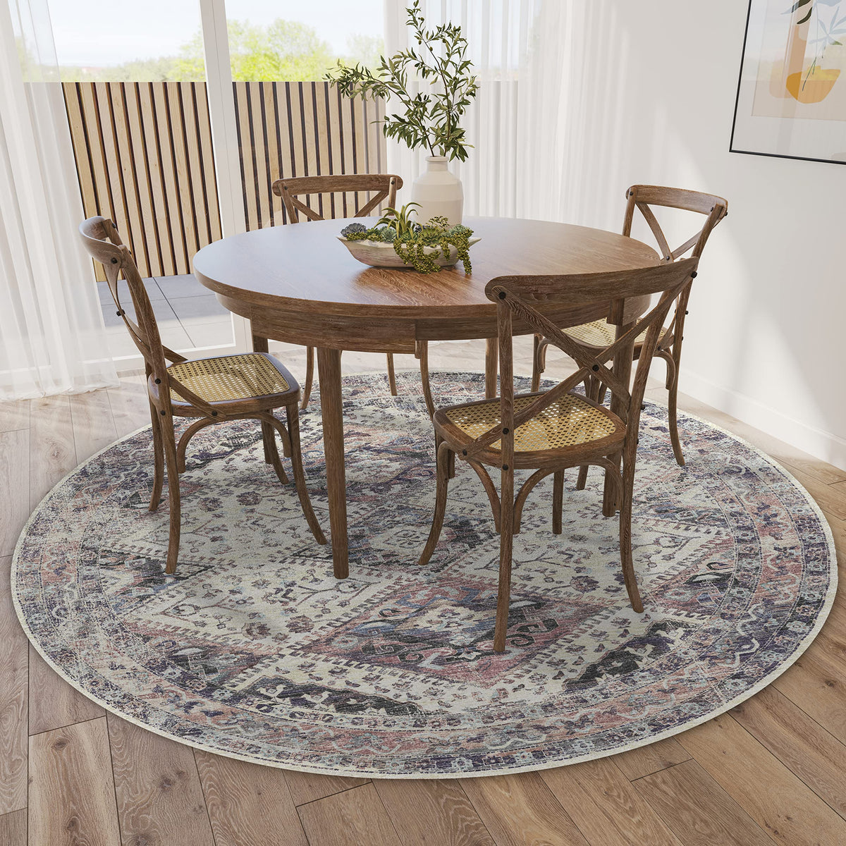 Dalyn Rugs Jericho Jc9 Pearl 8' X 8' Rectangle Soft Round Rug, Easy Clean, Non Shedding, Bedroom, Entry, Living Room, Dining Room, Kitchen Rug