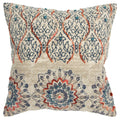 Rizzy Home Medallion 20" x 20" Down Filled Pillow with Cotton Cover-Natural