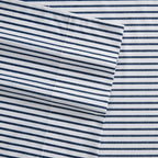 Nautica- King Sheet Set, Cotton Percale Bedding Set, Crisp & Cool, Lightweight & Breathable (Harmead Navy, King)